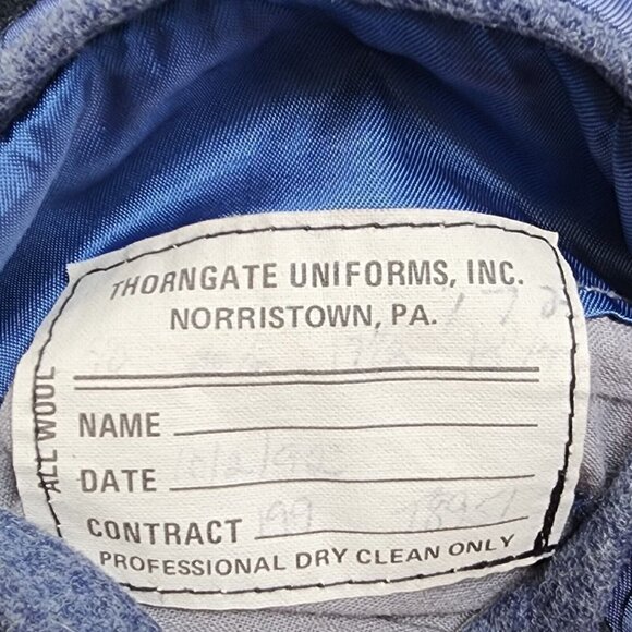 Vintage Hartmarx Blue Wool Band/Cosplay Jacket, Men's Small - Picture 8 of 11